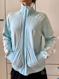 Giacca felpa track jacket Sergio Tacchini celeste 