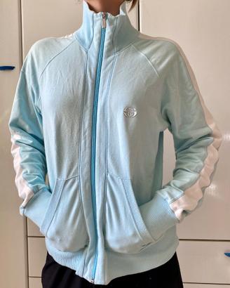 Giacca felpa track jacket Sergio Tacchini celeste 
