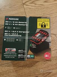 batteria con caricatore Parkside 