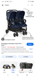 Passeggino gemellare brevi