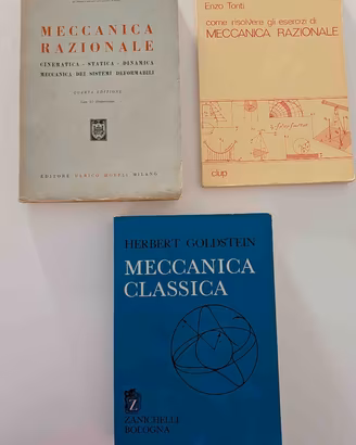 Lotto Libri Meccanica Razionale e Classica Vintage