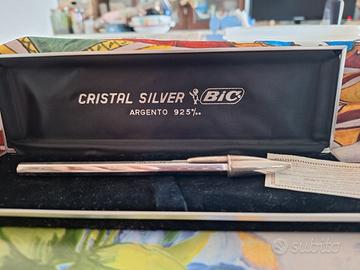 penna bic in argento massiccio