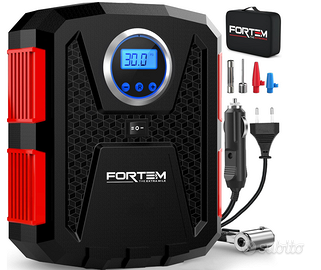 FORTEM Compressore Aria Portatile per Pneumatici