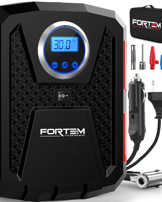 FORTEM Compressore Aria Portatile per Pneumatici