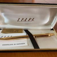 Penna a sfera Lalex placcato oro 22kt nuova