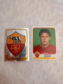 Antonio Cassano + Logo Roma Calciatori Panini 2003