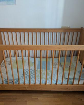 Lettino BioKinder Finn 70x140 massello + Materasso