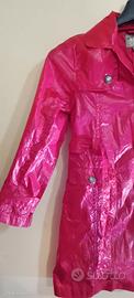 impermeabile trench bimba Kids Care rosa fucsia