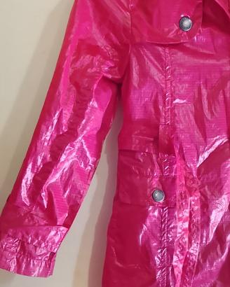 impermeabile trench bimba Kids Care rosa fucsia