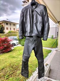 Tuta vera pelle motociclista