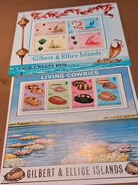 (cif36/43)COLONIE INGLESI FOGLIETTI GILBERT-GRENAD