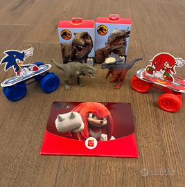 Set giochi 2 dinosauri e Sonic e Knuckles