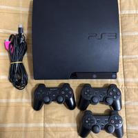 Playstation 3 320gb con tre controller e minecraft