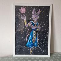 Dragonball quadro Beerus/Bills
