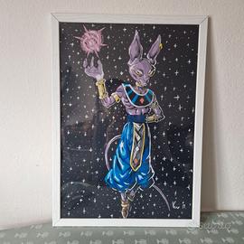 Dragonball quadro Beerus/Bills