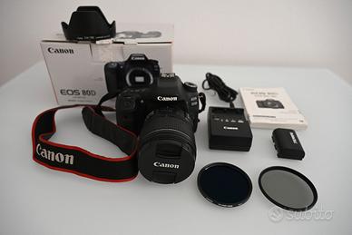 Canon EOS 80D + 15-85 IS USM + filtri Hoya