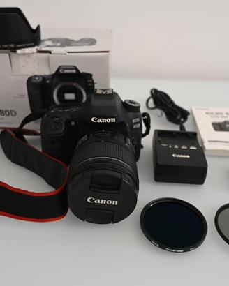 Canon EOS 80D + 15-85 IS USM + filtri Hoya