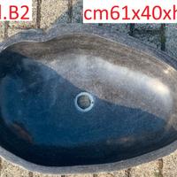 Lavabo lavandino da appoggio pietra/sasso fiume 2