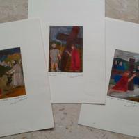 16 Disegni " VIA CRUCIS " su cartoncino 34 x 24