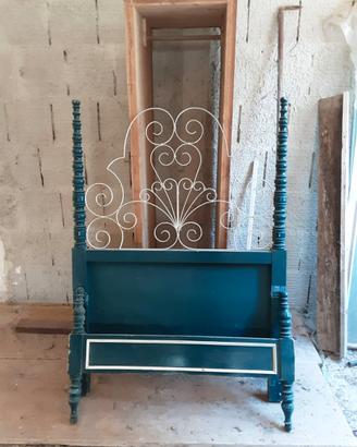 Letto singolo shabby chic