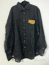 Camicia alviero martini 1ª classe lino nero L