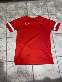Maglietta Nike Maniche Corte Sportiva Rossa