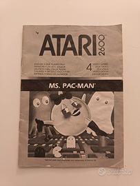 Manuale videogioco Ms. pac-man Atari 2600