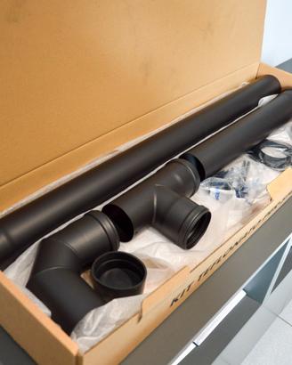 Kit Tubi per Stufa a Pellet Diametro 80 Inox 1.2