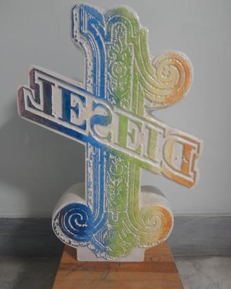 Vaso Diesel multicolori pezzo unico 
