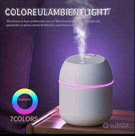 Mini Umidificatore Diffusore di Oli Essenziali RGB Colorato Aromaterapia 300ml