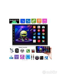Stereo 7" Android 11 autoradio 2din aux hd bluetoo