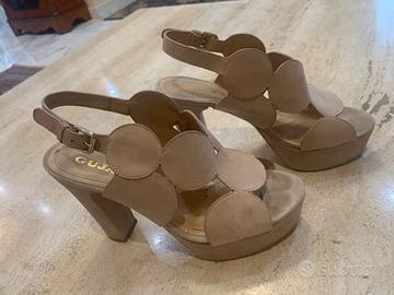 scarpe donna con tacco color rosa cipria