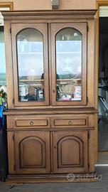 Vetrina legno massello