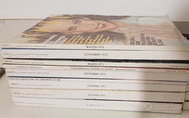 Riviste Vogue metà anni 70