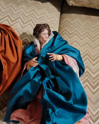 natività Sacra Famiglia con occhi di cristallo