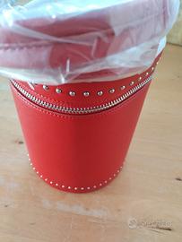 borsa rossa similpelle Carpisa tonda