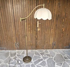 Lampada a piantana in ottone Mid Century