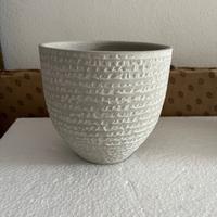Vaso per piante in ceramica grigio chiaro - Design