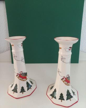 Coppia di Candelieri Mason's Christmas Village,