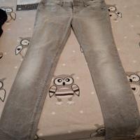 Jeans Benetton grigi Slim 33W vita bassa