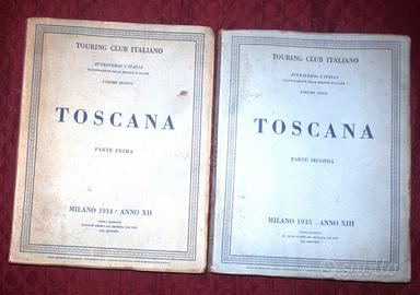 TOURING CLUB-TOSCANA 2 VOLUMI 1934 E 1935