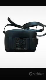 Borsa a tracolla nera Armani Exchange