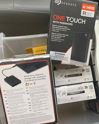 2 hdd seagate one touch nuovi