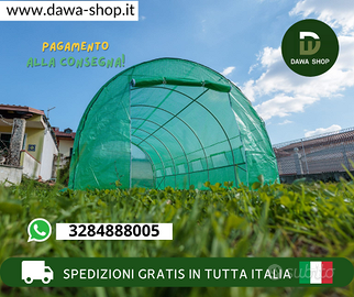 Piccola serra tunnel giardino 8x3x2mt dawa-shop.it