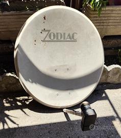 n.2 parabola satellitare acciaio 