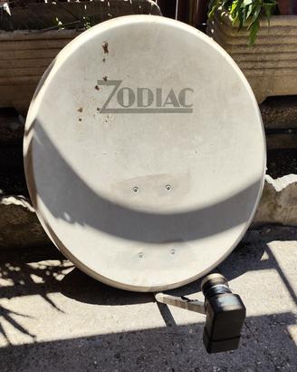 n.2 parabola satellitare acciaio 