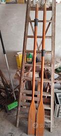 Coppia di remi in legno