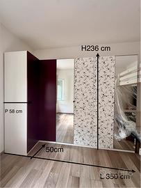 🏡 Armadio IKEA PAX/FORSARD angolare-6 ante
