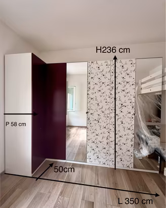 🏡 Armadio IKEA PAX/FORSARD angolare-6 ante