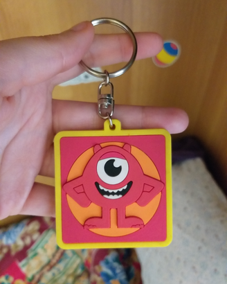 Portachiavi disney mike monsters & co Nuovo
